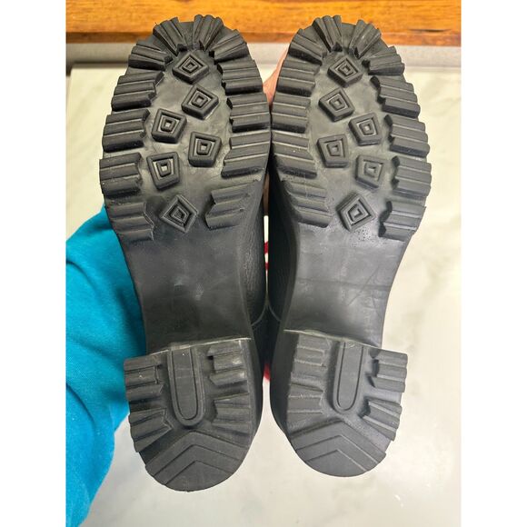 Martino Canada Leather & Wool Heeled Lace Up Combat Winter Boots, Women's 9 NWOT - Picture 8 of 12